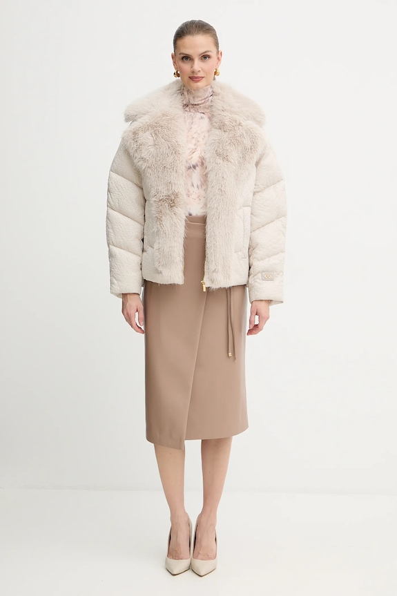 Majica z dolgimi rokavi Marciano by Guess HOLLY 5BGP09.6350A bež AW25