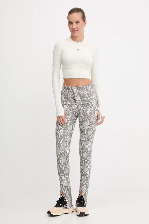 Tréningové tričko s dlhým rukávom adidas by Stella McCartney TruePurpose JM1403 béžová AW25