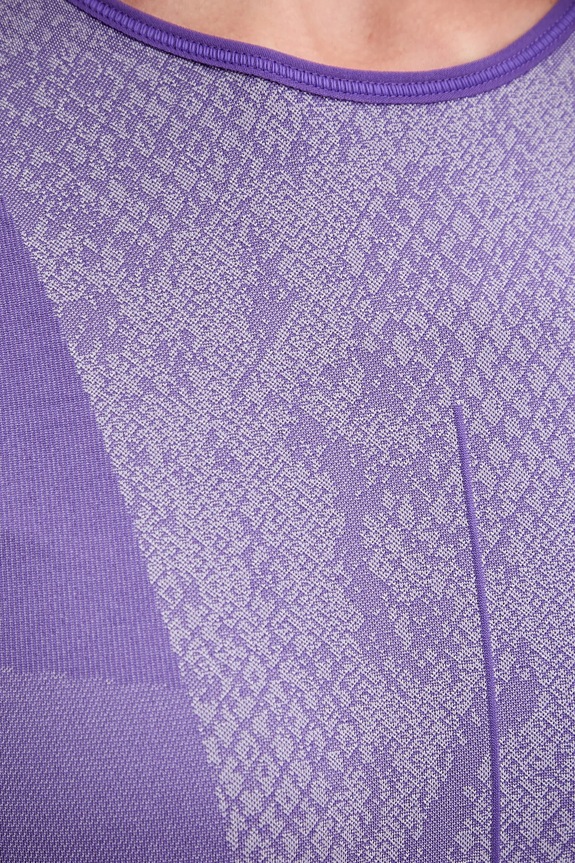 Tričko na jógu s dlouhým rukávem adidas by Stella McCartney JN0541 fialová
