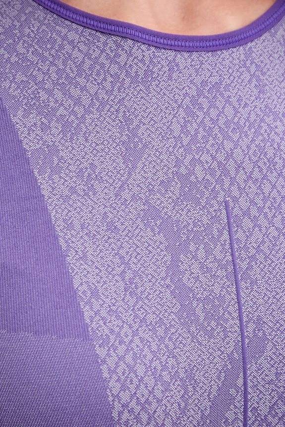 Tričko na jógu s dlouhým rukávem adidas by Stella McCartney JN0541 fialová
