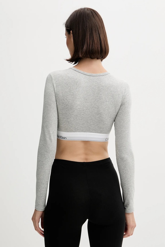 Calvin Klein Underwear hosszú ujjú LV00QF8600 szürke AW25