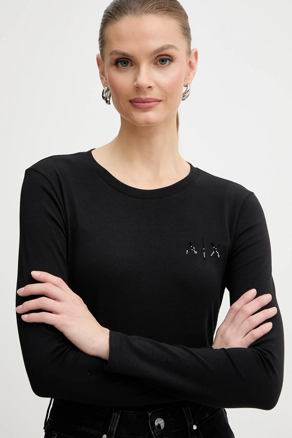 Armani Exchange hosszú ujjú fekete XW001353.AF17173