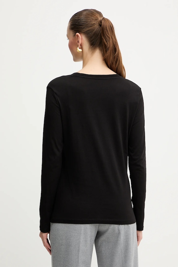 Abbigliamento Armani Exchange top a maniche lunghe in cotone XW001383.AF10356 nero