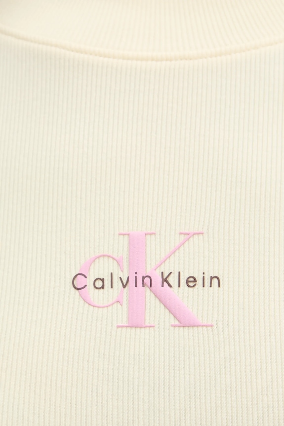 Tričko s dlhým rukávom Calvin Klein Jeans LV047A803G žltá