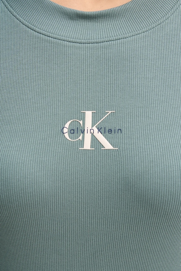 Блуза с дълги ръкави Calvin Klein Jeans LV047A803G зелен