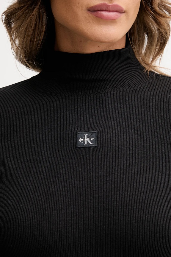 Μακρυμάνικο Calvin Klein Jeans LV047D203G μαύρο