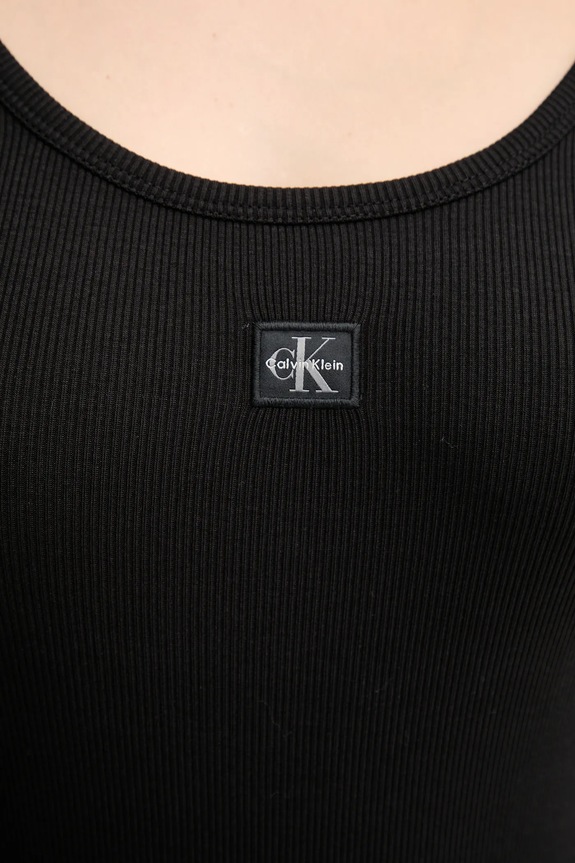 Majica dugih rukava Calvin Klein Jeans LV047D218G crna