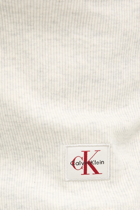 Calvin Klein Jeans kardigán dámsky bavlnený s elastanom LV047C204G sivá