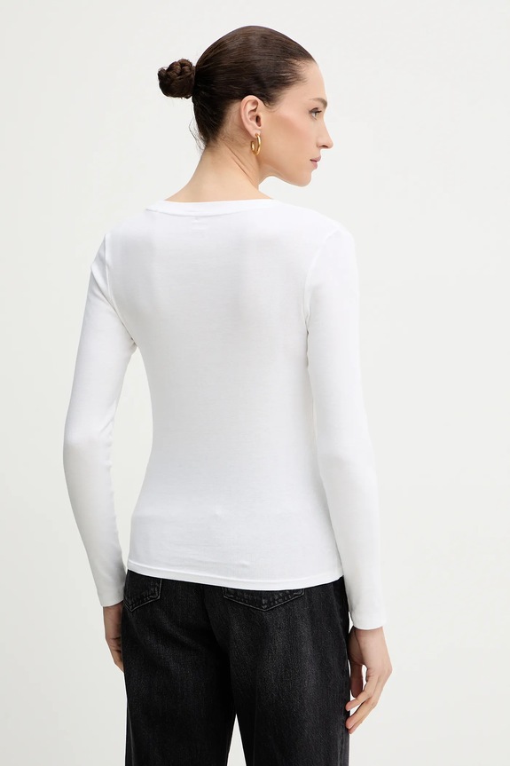Odzież Levi's longsleeve bawełniany 003T2 biały
