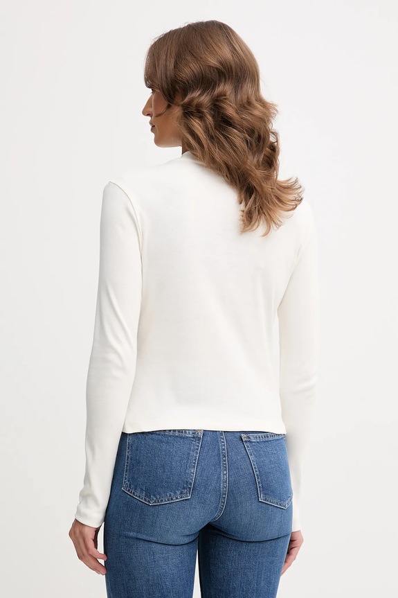 Odjeća Pamučna majica dugih rukava Tommy Hilfiger WW0WW47307 bež