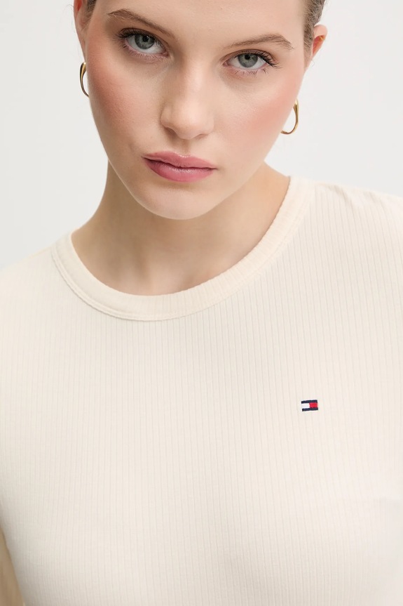 Tommy Hilfiger t-shirt beżowy WW0WW47308