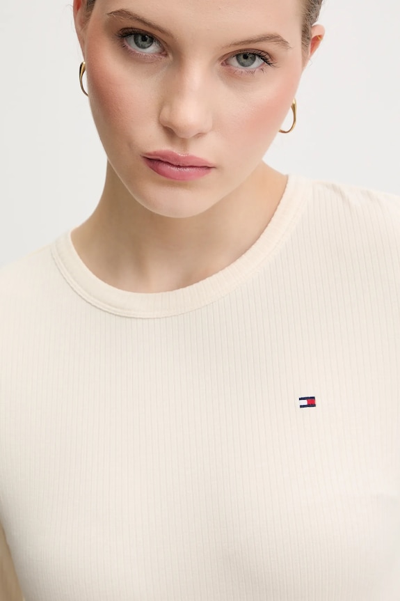 Tommy Hilfiger t-shirt beżowy WW0WW47308