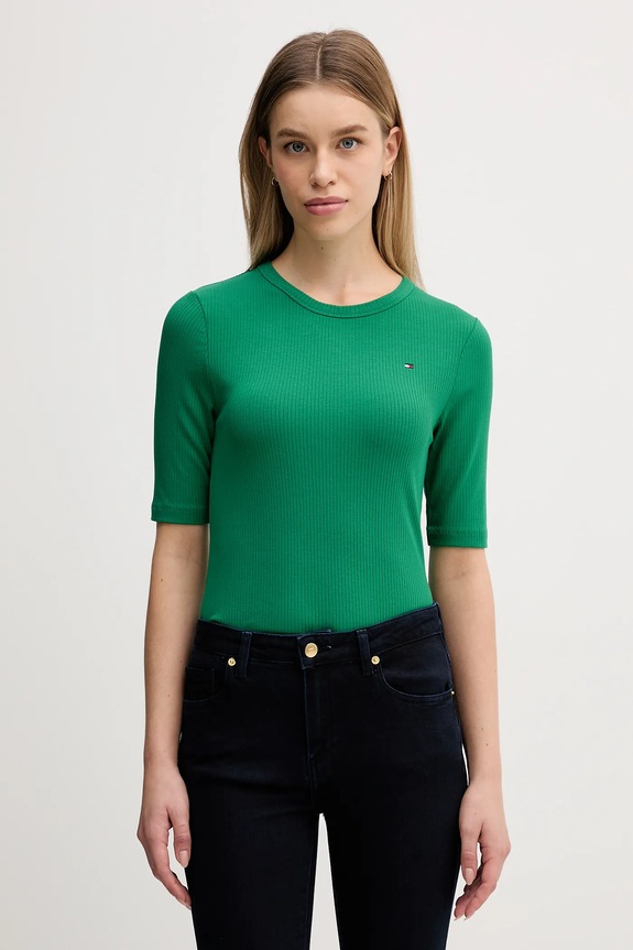 Tommy Hilfiger t-shirt zielony WW0WW47308