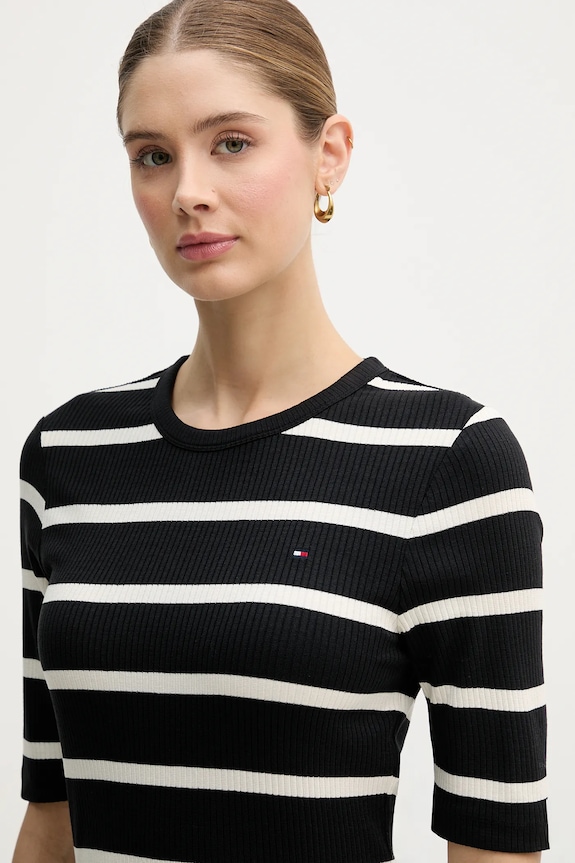 Tričko Tommy Hilfiger čierna WW0WW47308