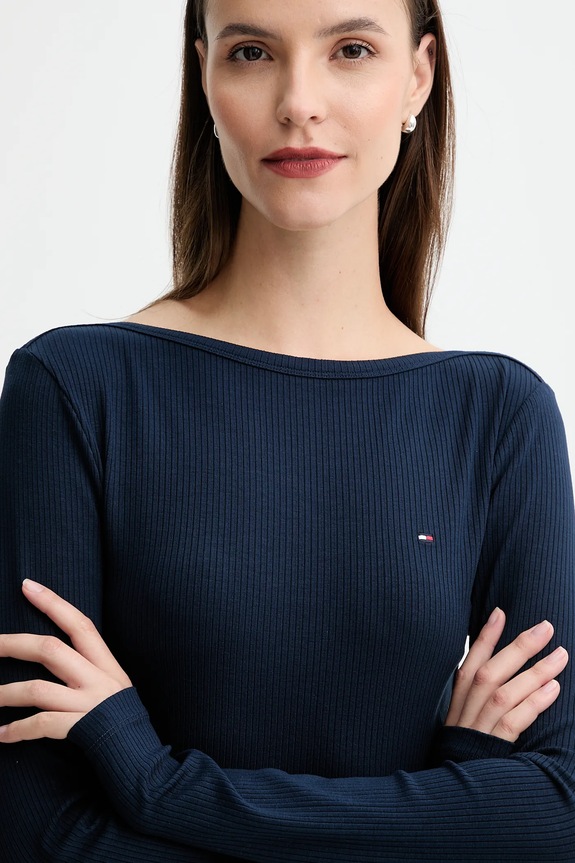 Μακρυμάνικο Tommy Hilfiger σκούρο μπλε WW0WW47309