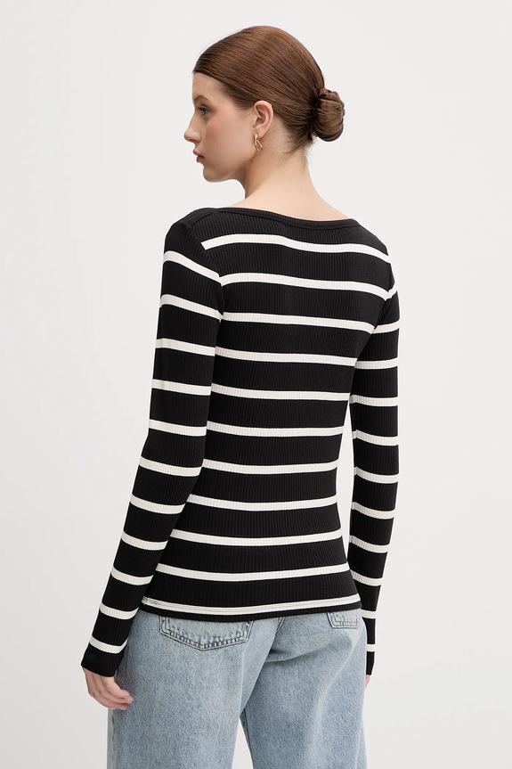 Odzież Tommy Hilfiger longsleeve WW0WW47309 czarny