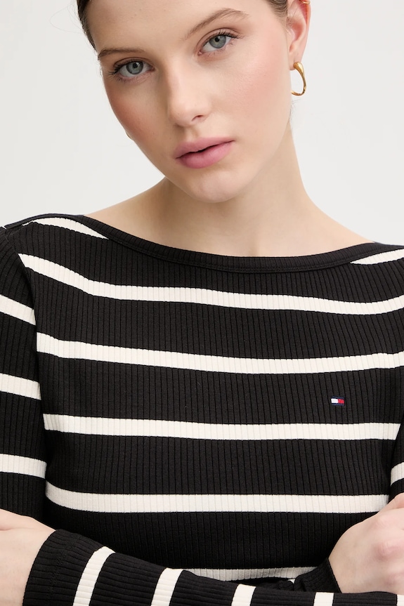 Tommy Hilfiger longsleeve czarny WW0WW47309