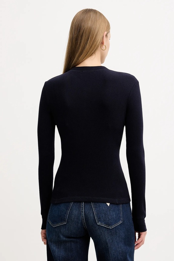 Дрехи Вълнена блуза с дълги ръкави MAX&Co. 2526946014200 тъмносин