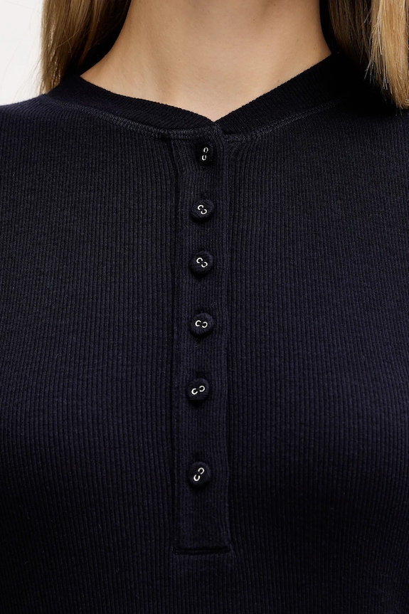 Вълнена блуза с дълги ръкави MAX&Co. 2526946014200 тъмносин