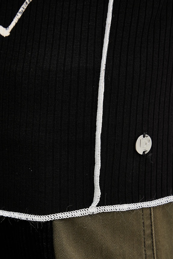 Majica z dolgimi rokavi Desigual LONDRES 25WWTK49 črna