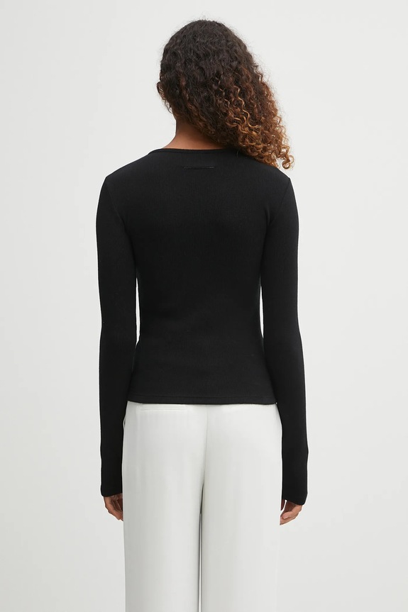 Îmbrăcăminte MM6 Maison Margiela longsleeve din amestec de lână S52NH0029.M20122.900 negru