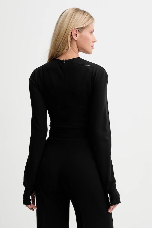Odzież MM6 Maison Margiela body S62NA0083.M20151.900 czarny