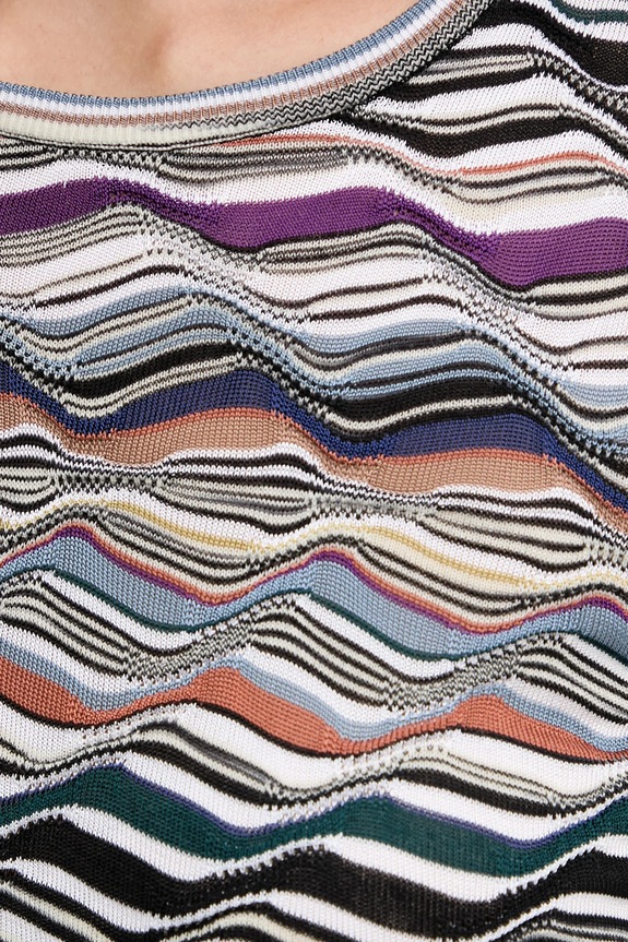 Vlněný svetr Missoni DS25WN06.BK01C0 bílá