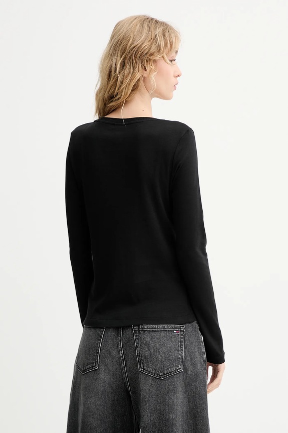 Îmbrăcăminte Calvin Klein longsleeve din bumbac LV044D228G negru
