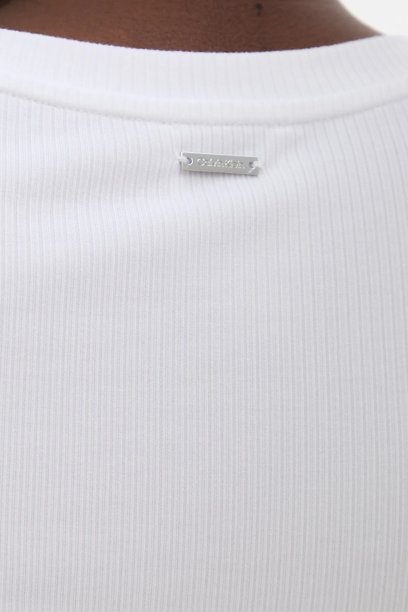 Calvin Klein longsleeve de damă cu modal LV044D235G alb