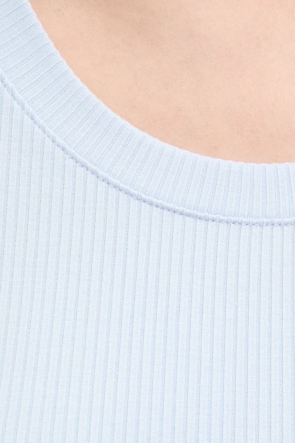 Calvin Klein longsleeve damski z modalem LV044D235G niebieski