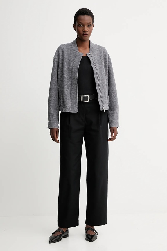Calvin Klein longsleeve de damă cu modal LV044D235G negru SS26