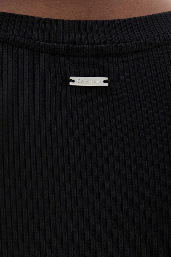 Calvin Klein longsleeve de damă cu modal LV044D235G negru