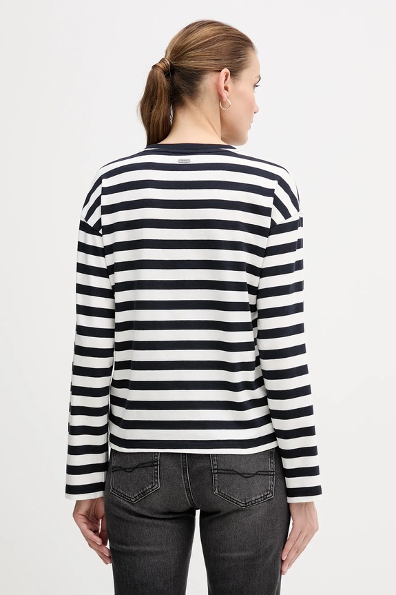 Odjeća Pamučna majica dugih rukava Barbour LML0872 mornarsko plava