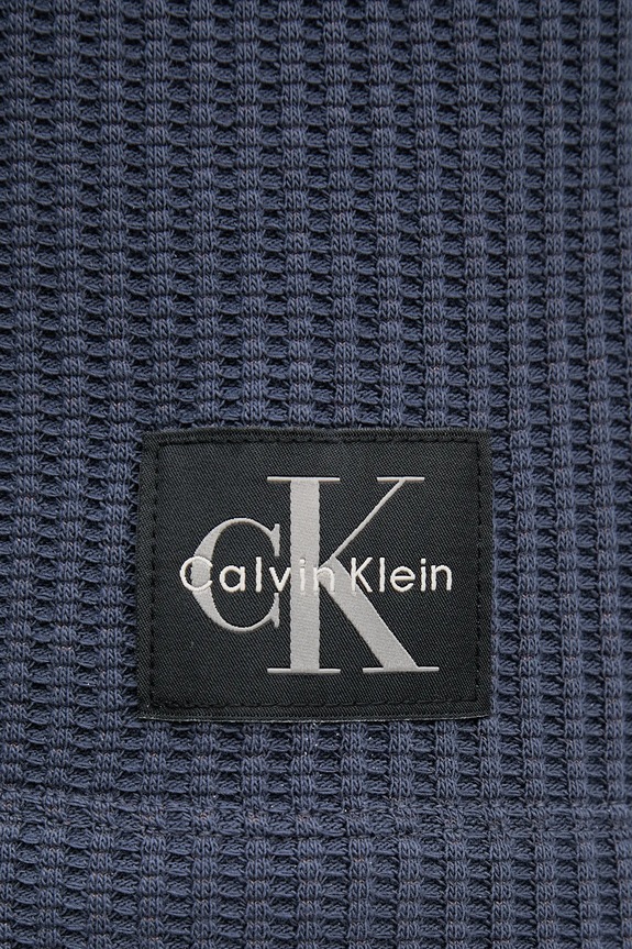 Tričko s dlhým rukávom Calvin Klein Jeans LV047D225G tmavomodrá