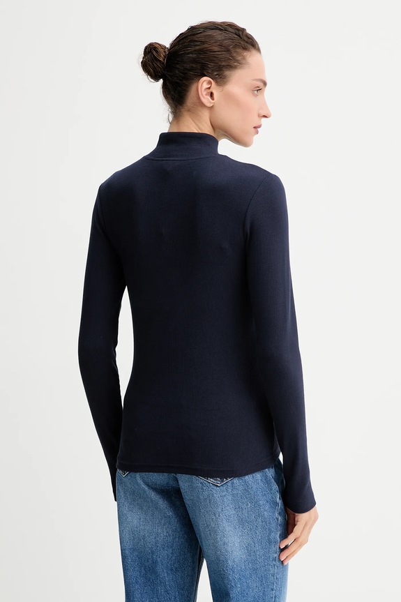 Îmbrăcăminte G-Star longsleeve A line slim rib mock D26905.E136 bleumarin