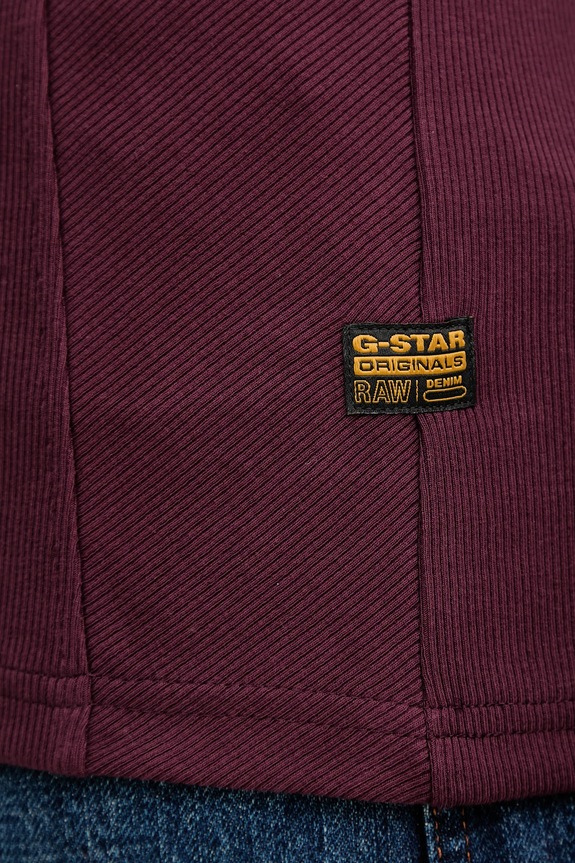 Tričko s dlhým rukávom G-Star A line slim rib mock D26905.E136