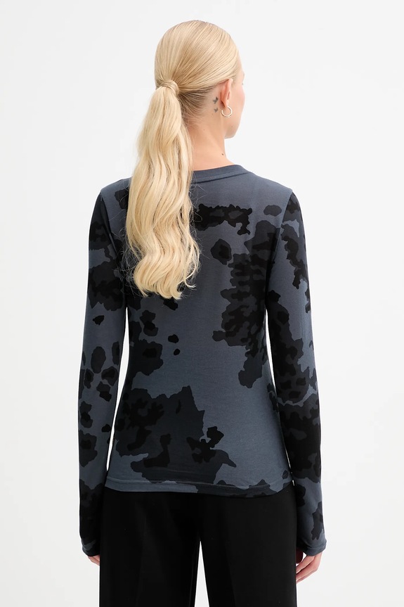 Îmbrăcăminte G-Star longsleeve din bumbac Aop slim D27103.E151 bleumarin