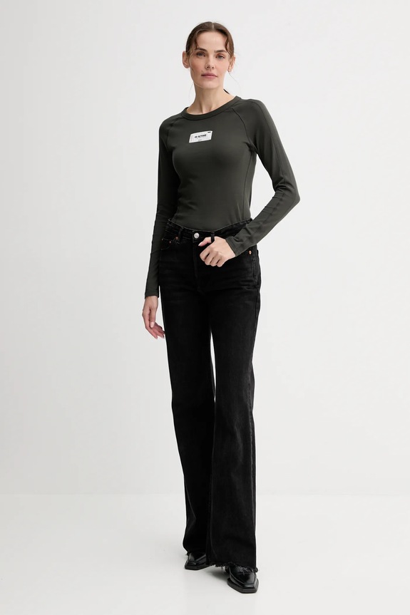 G-Star longsleeve din bumbac Embro patch slim D27740.D961 verde AW25