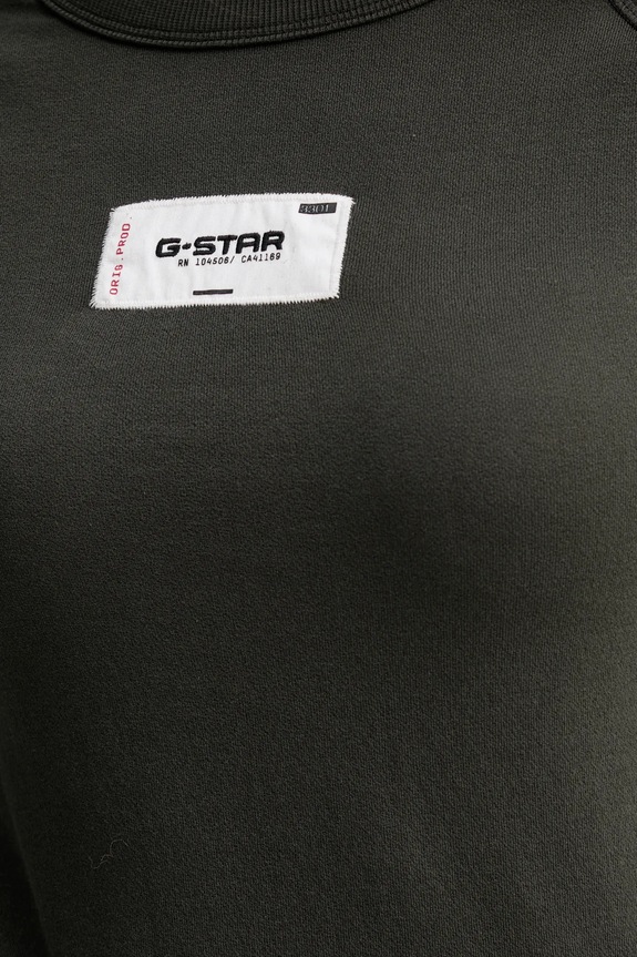 G-Star longsleeve din bumbac Embro patch slim D27740.D961 verde