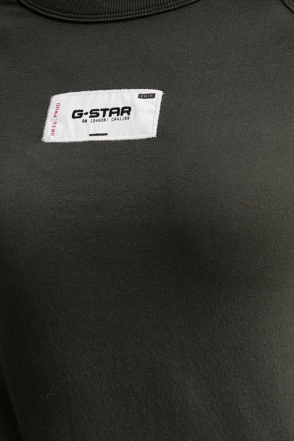 G-Star longsleeve din bumbac Embro patch slim D27740.D961 verde