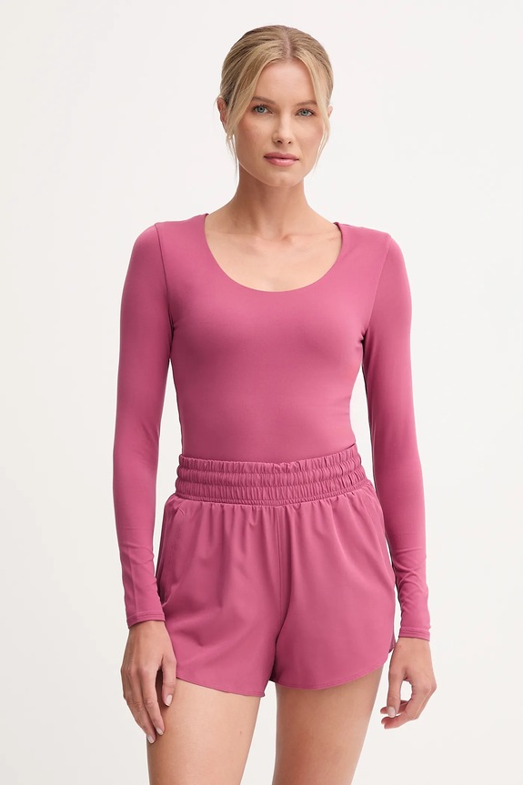 Under Armour body treningowe Motion z elastanem bordowy 6005918