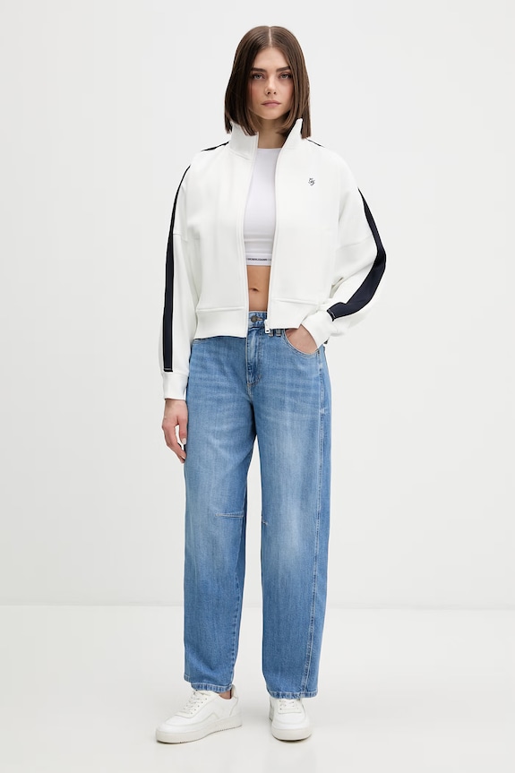 Guess Jeans longsleeve W5BZ09.KBBU1 alb SS26