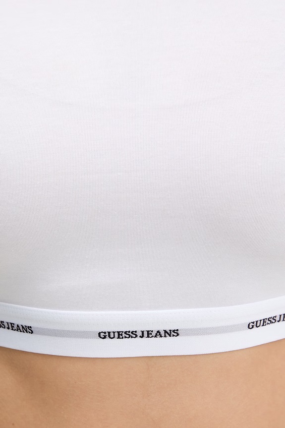 Guess Jeans longsleeve alb W5BZ09.KBBU1