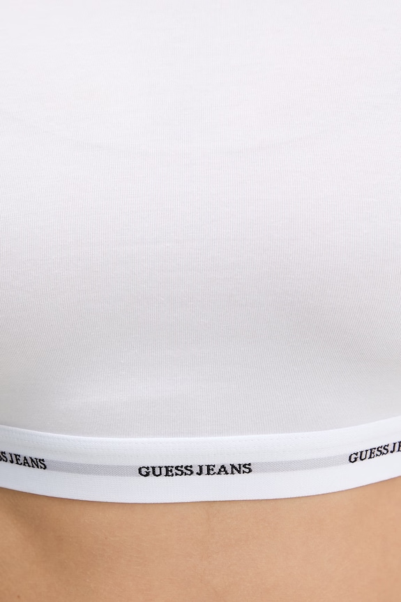 Guess Jeans longsleeve alb W5BZ09.KBBU1