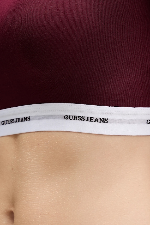 Μακρυμάνικο Guess Jeans W5BZ09.KBBU1 μπορντό