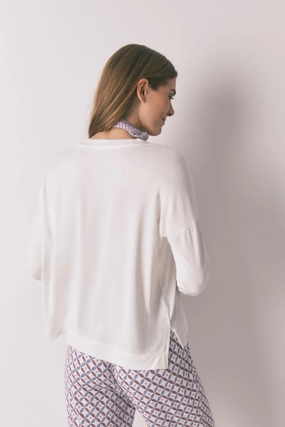 Odzież women'secret longsleeve 3272290 biały
