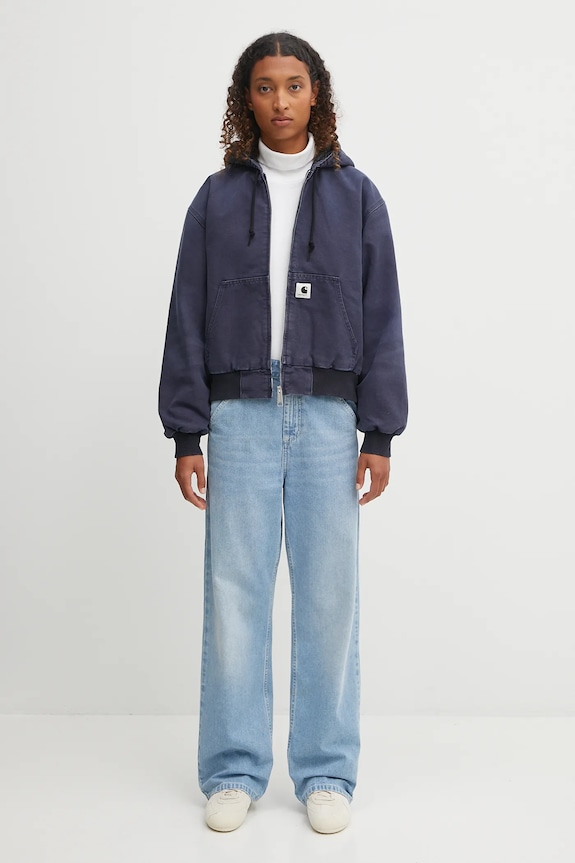 Carhartt WIP camicia a maniche lunghe W'''''''' L/S Philipa Mockneck T-Shirt I035470.02XX bianco