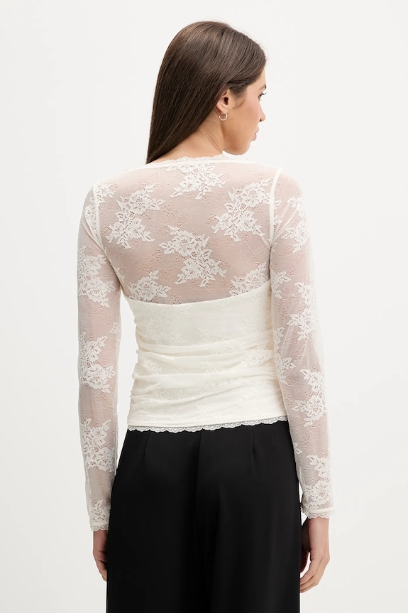 Îmbrăcăminte Abercrombie & Fitch bluză KI139.5872.178 alb