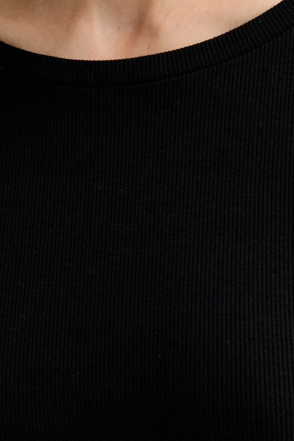 Tričko s dlouhým rukávem MUUV. MUUV. x Answear černá LONGSLEEV.SLIMFIT.LINEA