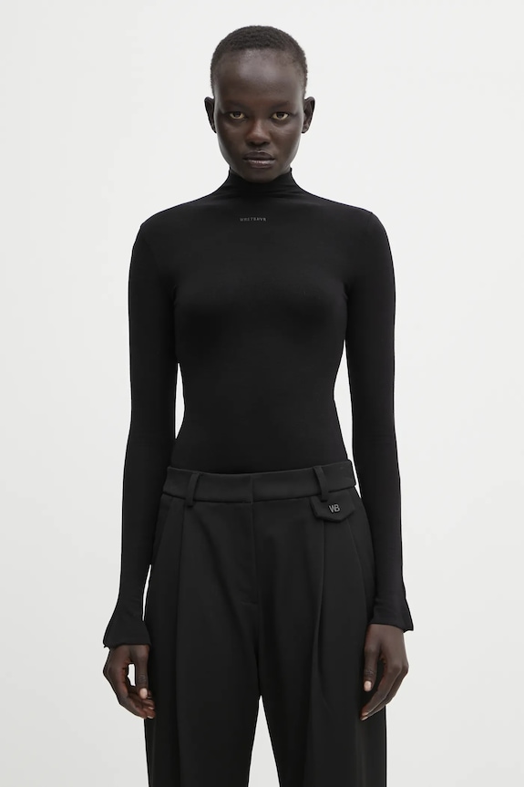 WRSTBHVR bodysuit Amber slim black W6525SB.3163